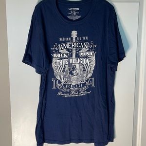 True Religion blue and white Mens Large Shirt